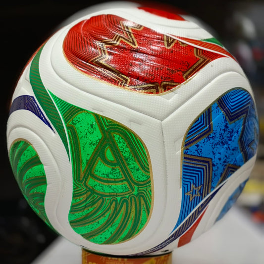 Professional Football Soccer Ball – Multicolor Match & Training Ball