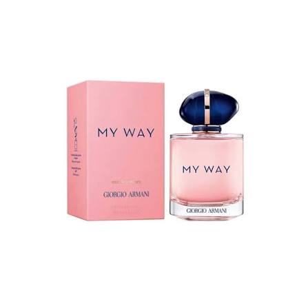 Giorgio Armani 'My Way' perfume bottle and packaging on a white background